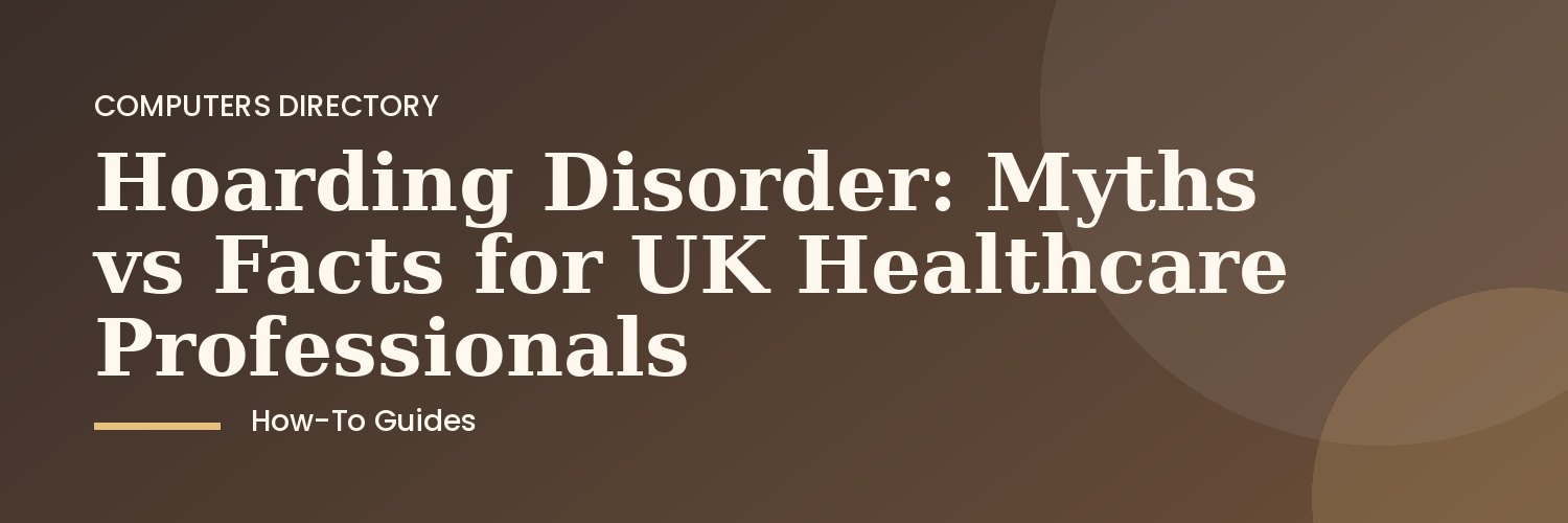 Healthcare professional looking at information about hoarding disorder