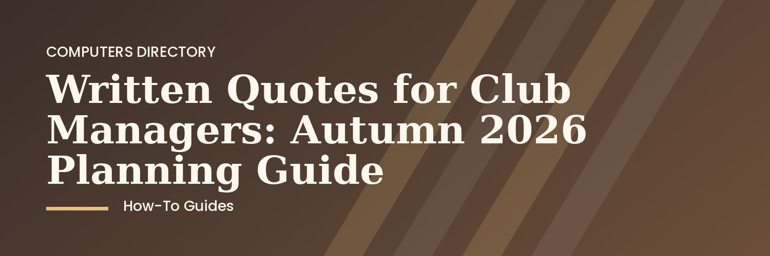 Club manager reviewing written quotes for solar upgrades in autumn